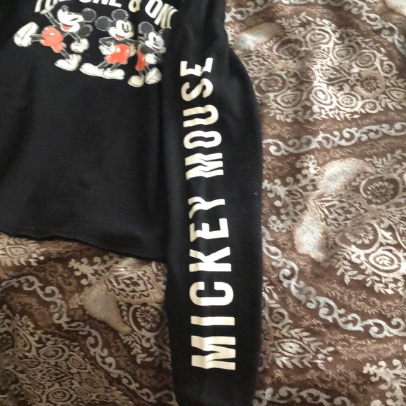 mickey mouse cropped hoodie - Picture 2 of 3